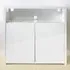2 Door Buffet Cabinet with LED - White