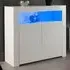 2 Door Buffet Cabinet with LED - White