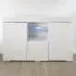 3 Door Buffet Cabinet with LED - White