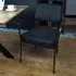 Set of 2 Diamond Stitch Dining Chairs with Armrests - Black