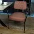 Set of 2 Diamond Stitch Dining Chairs with Armrests - Tan