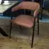 Set of 2 Wrap Around Vintage Dining Chairs - Tan