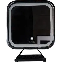 CARME Home Square LED Touch Sensor Vanity Mirror - Black