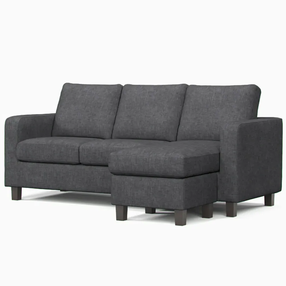 3-Seater Reversible Chaise Sofa - Grey