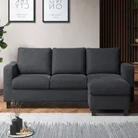 3-Seater Reversible Chaise Sofa - Grey