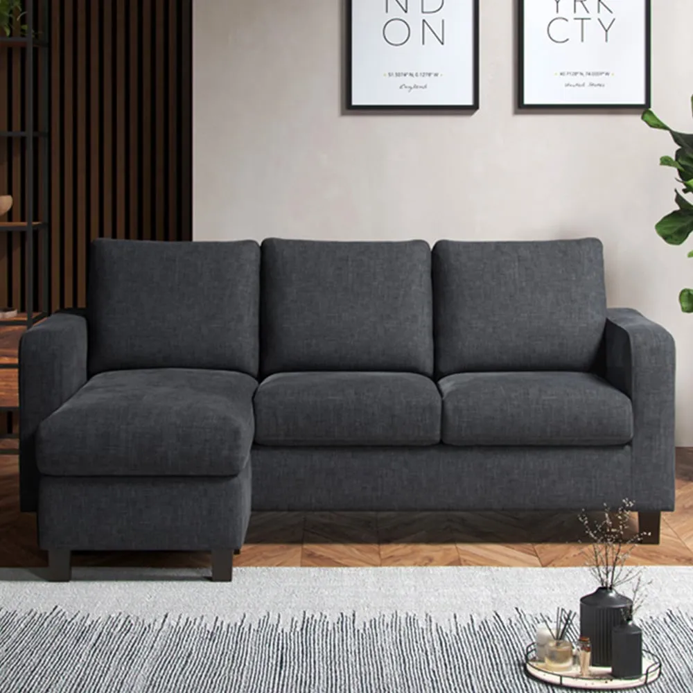3-Seater Reversible Chaise Sofa - Grey image
