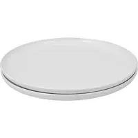 Set of 2 Dinner Plates - White