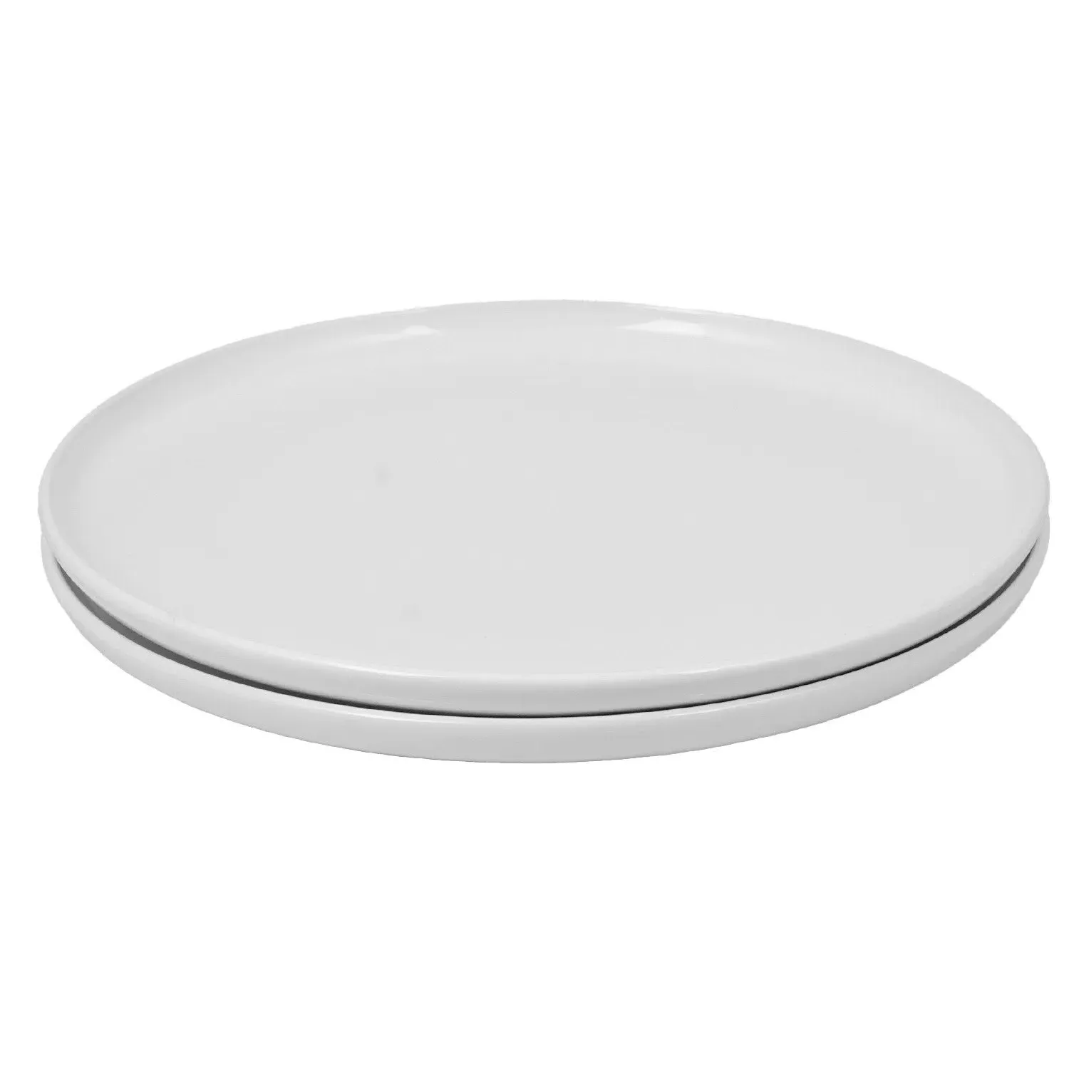 Set of 2 Dinner Plates - White