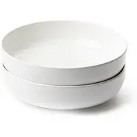 Set of 2 Pasta Bowls - White