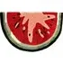 Half Circle Watermelon Slice Non Slip Bath Mat - Red