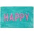 Happy Slogan Non Slip Bath Mat - Blue