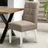 Set of 2 Tweed Oatmeal Dining Chair - Cream