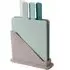 4 Piece Chopping Board Set with Stand - Multi-Colour