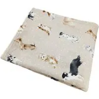 Country Dogs Throw - Beige
