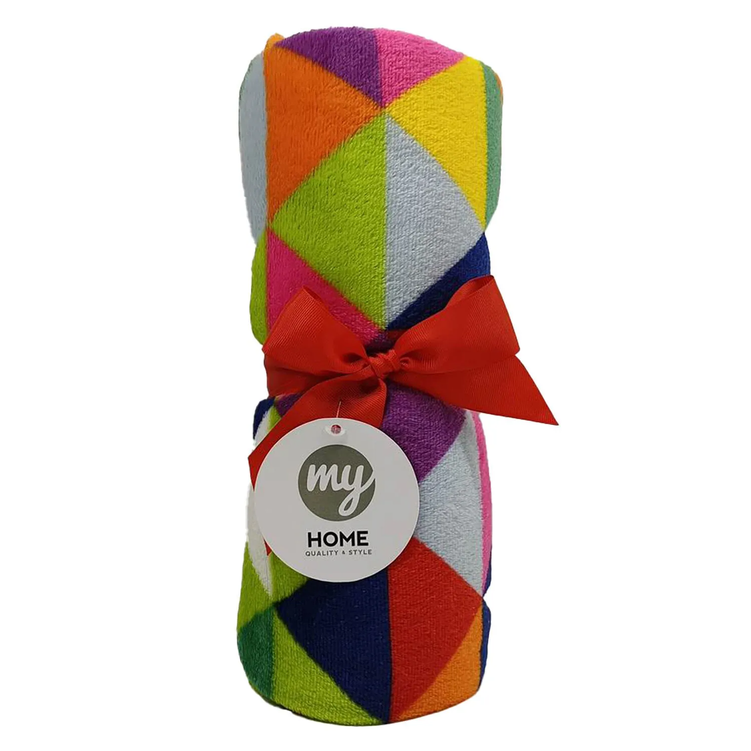 Harlequin Fleece Throw - Multicolour image