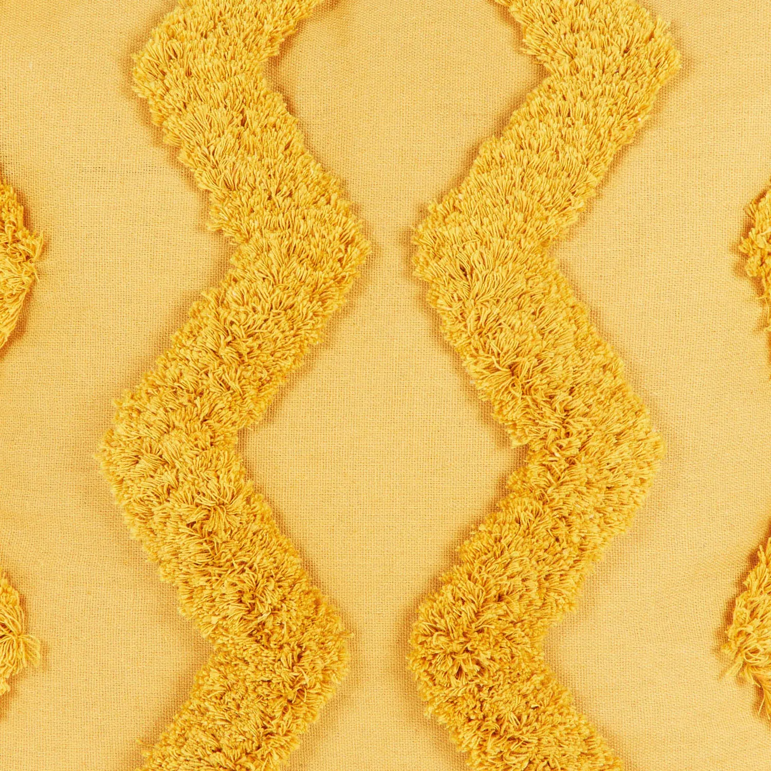 Aliyah Tufted Chevron Cushion - Ochre