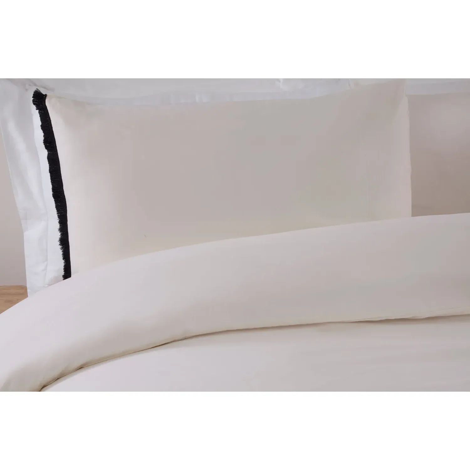 Bohemia Tassel Single Duvet Cover Set - Natural