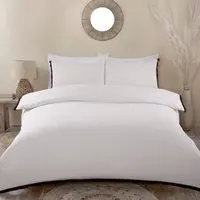 Bohemia Tassel Single Duvet Cover Set - Natural