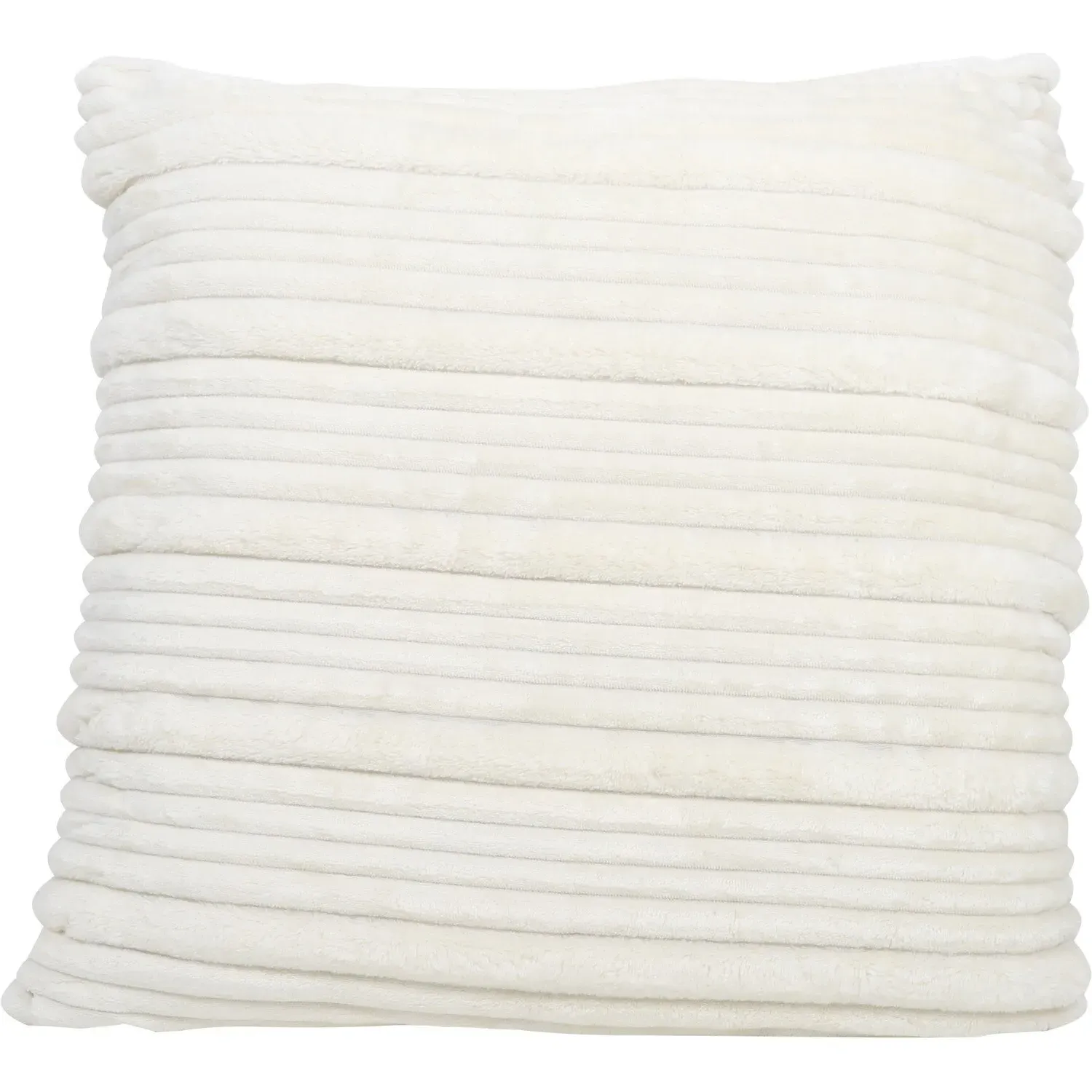 Home Brooklyn Ribbed Cushion - Cream