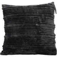 Home Brooklyn Ribbed Cushion - Graphite