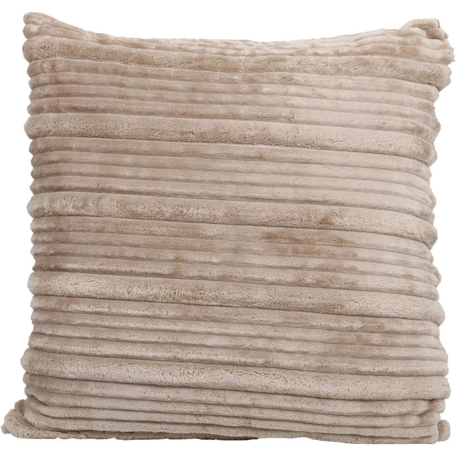 Home Brooklyn Ribbed Cushion - Mink