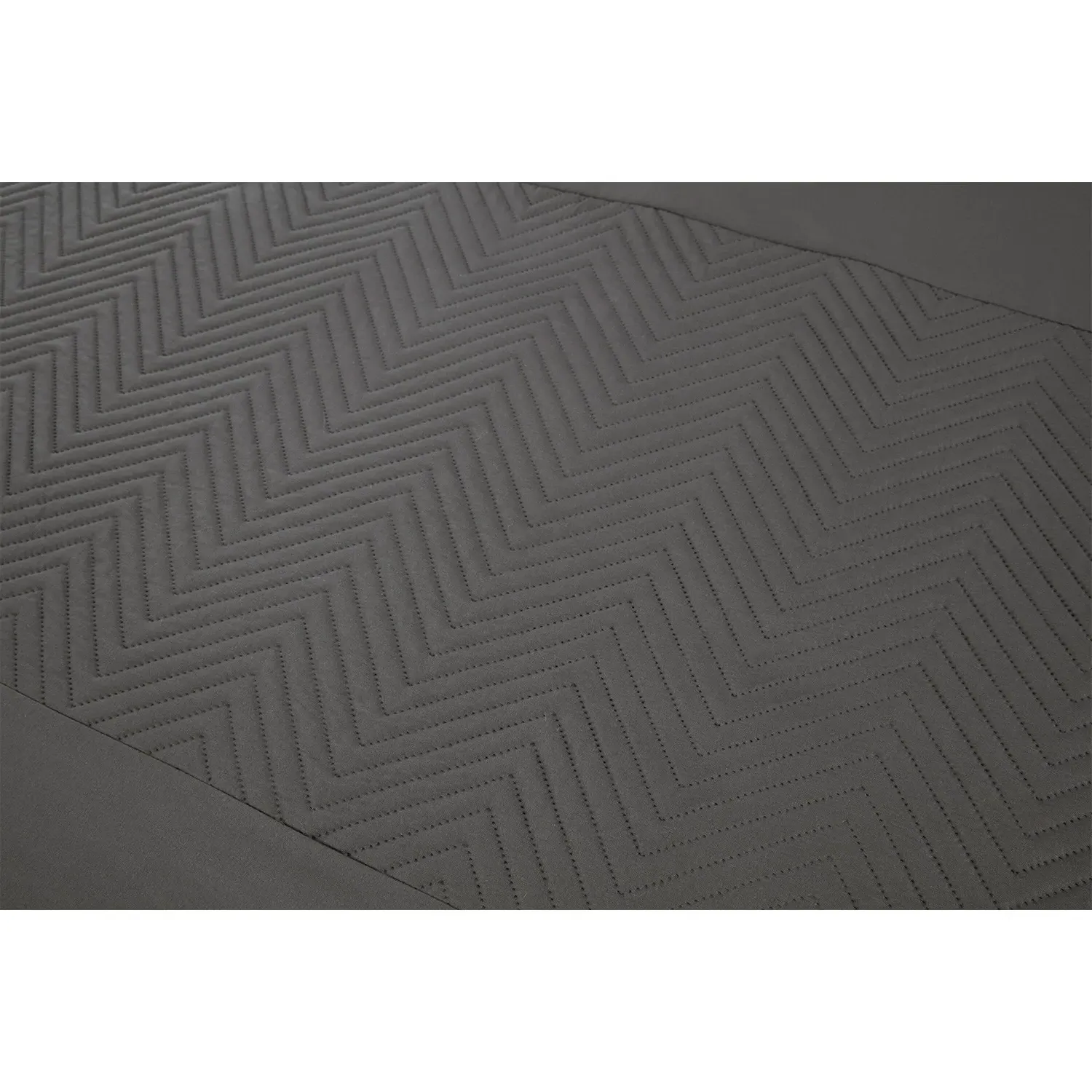 Home Chevron Pinsonic King Size Duvet Cover Set - Charcoal