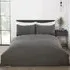 Home Chevron Pinsonic Single Duvet Cover Set - Charcoal