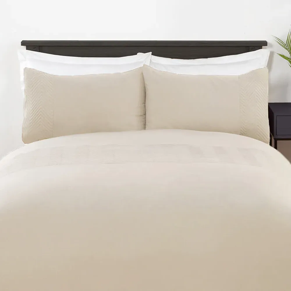 Home Chevron Pinsonic Single Duvet Cover Set - Midas