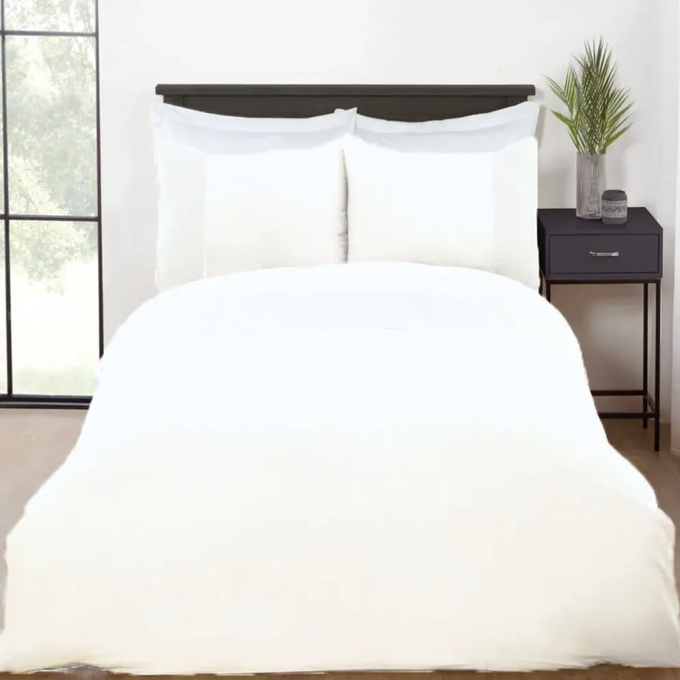 Chevron Pinsonic Single Duvet Cover Set - White image