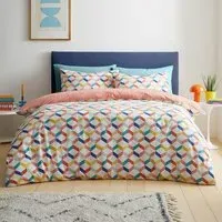 Home Double Havana Geo Duvet Cover Set