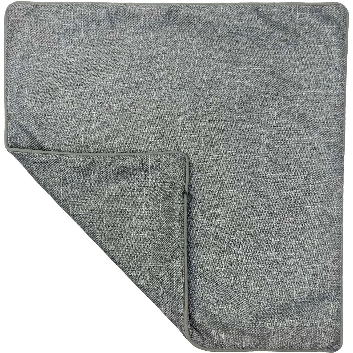 Home Highgrove Square Cushion Cover - Grey, Polyester