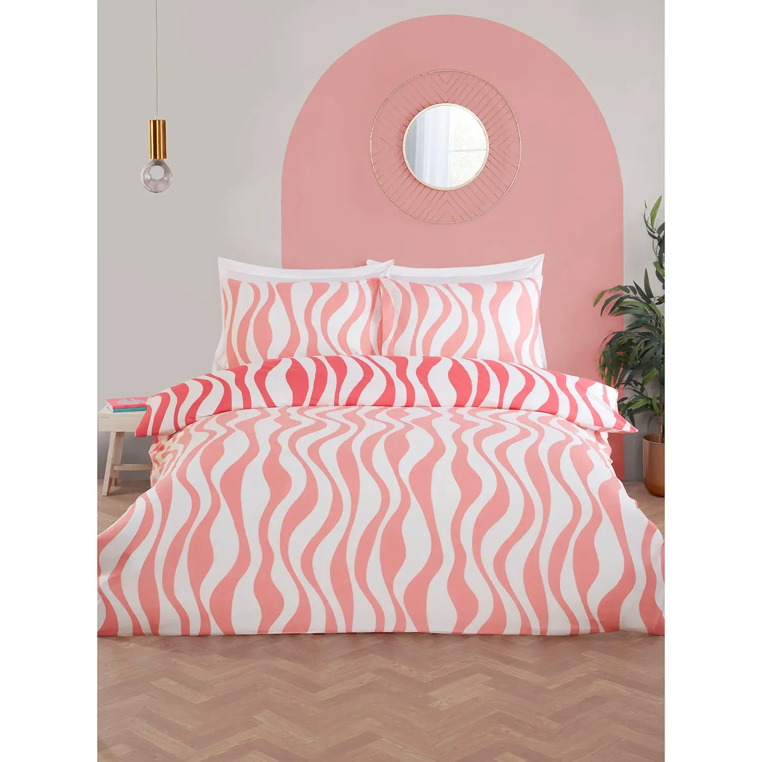 Kiko King Size Duvet Set - Pink