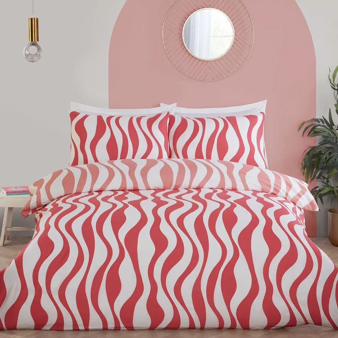 Kiko King Size Duvet Set - Pink