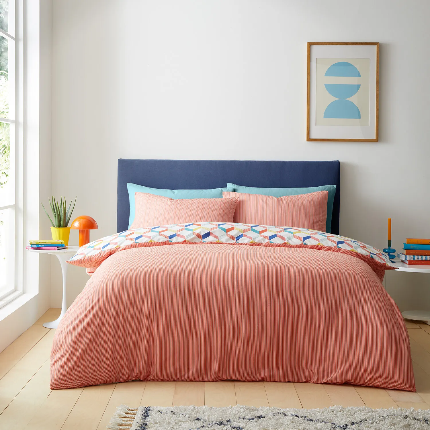 Home King Size Havana Geo Duvet Cover Set