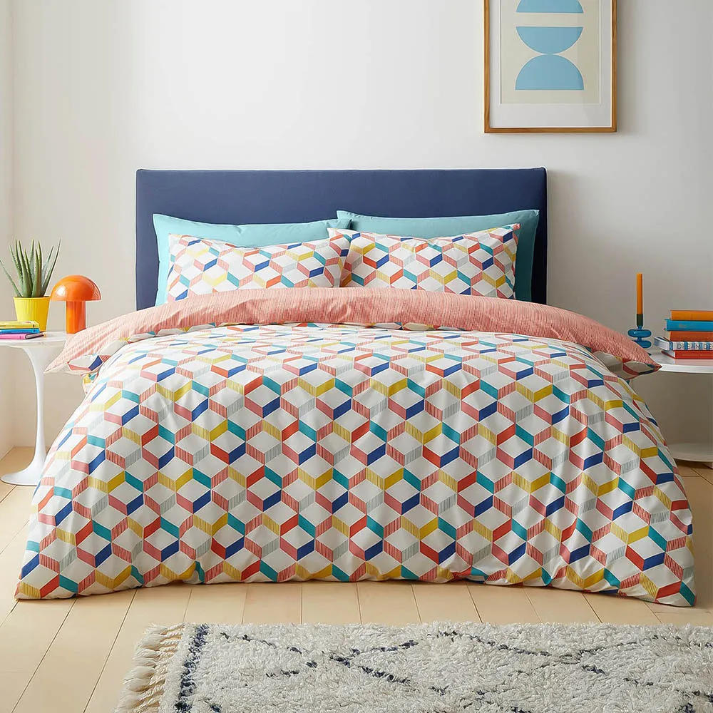 Home King Size Havana Geo Duvet Cover Set