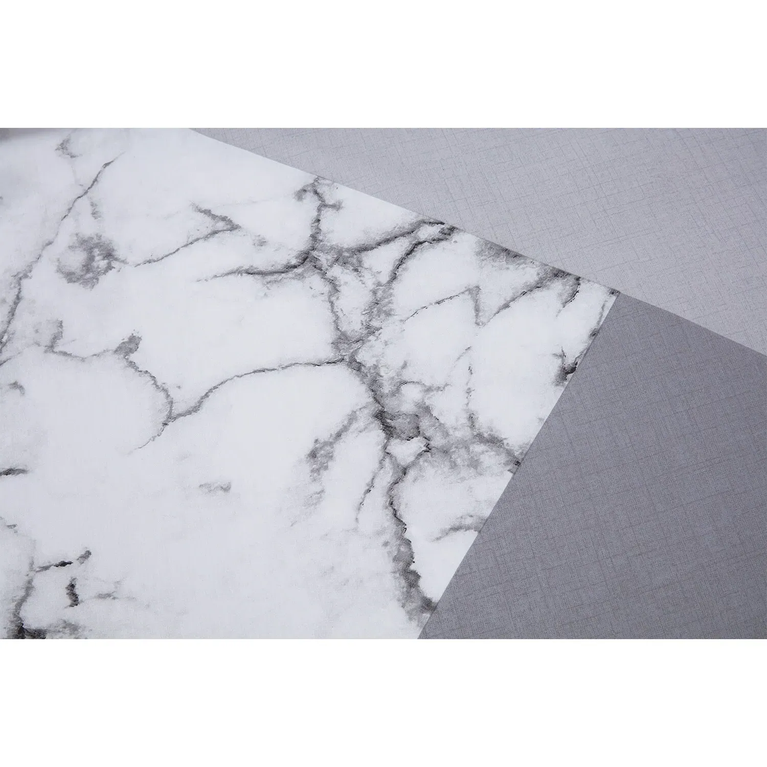 Home King Size Marble Geo Duvet Cover Set - Grey
