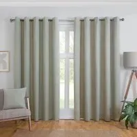 Linden Washable Blackout Curtain - Green