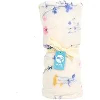 Home Meadow Flowers Fleece Throw - Yellow