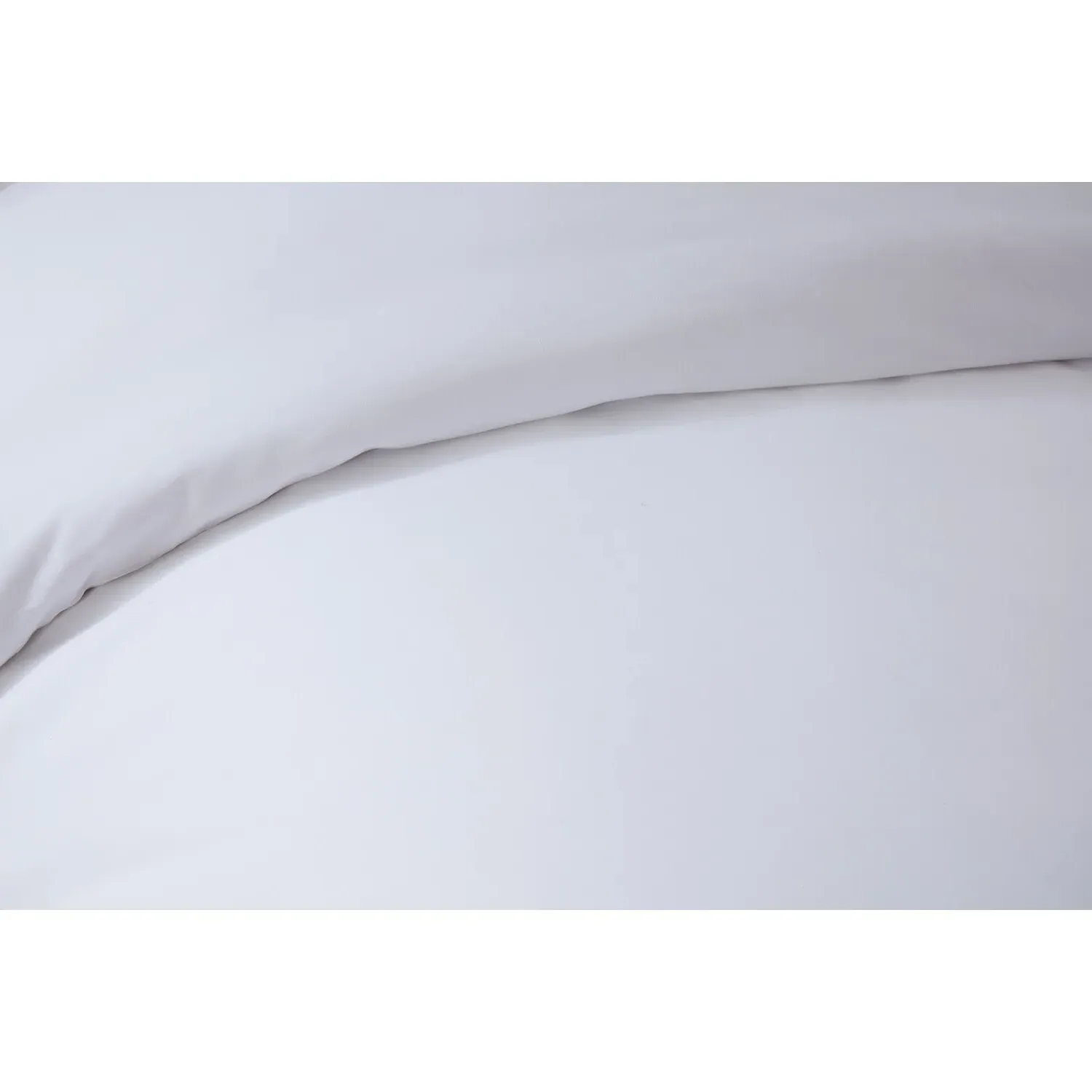 Home Moda King Size Duvet Cover Set with Ties - White