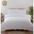 Home Moda King Size Duvet Cover Set with Ties - White