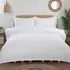Home Moda Single Duvet Cover Set with Ties - Silver