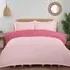 Moda Single Reversible Duvet Set - Pink