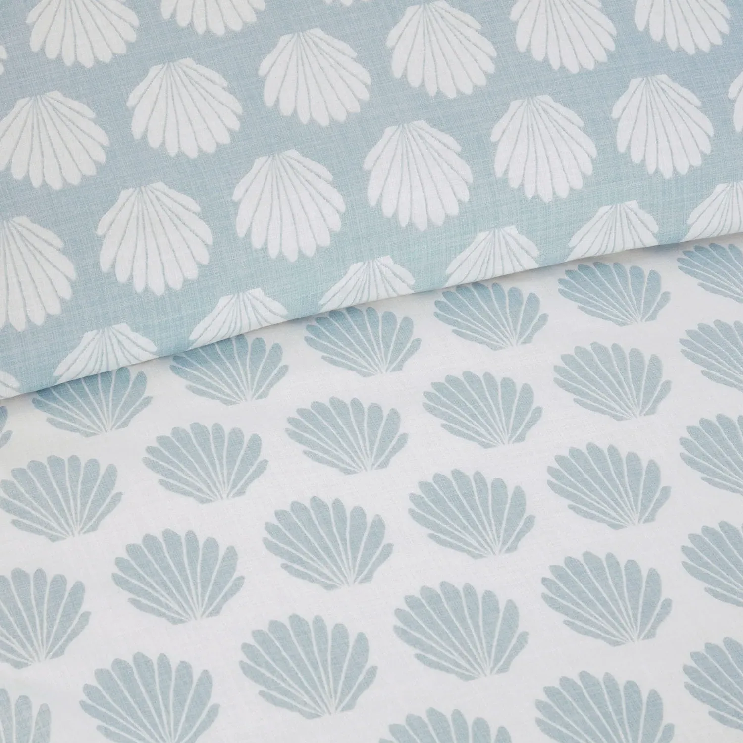 Oceana Shell King Duvet Set - Blue