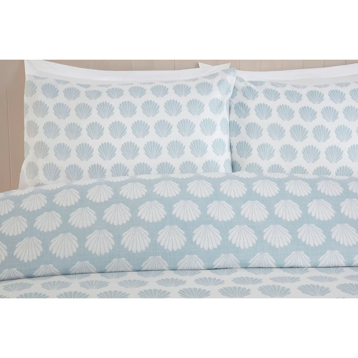 Oceana Shell Single Duvet Set - Blue