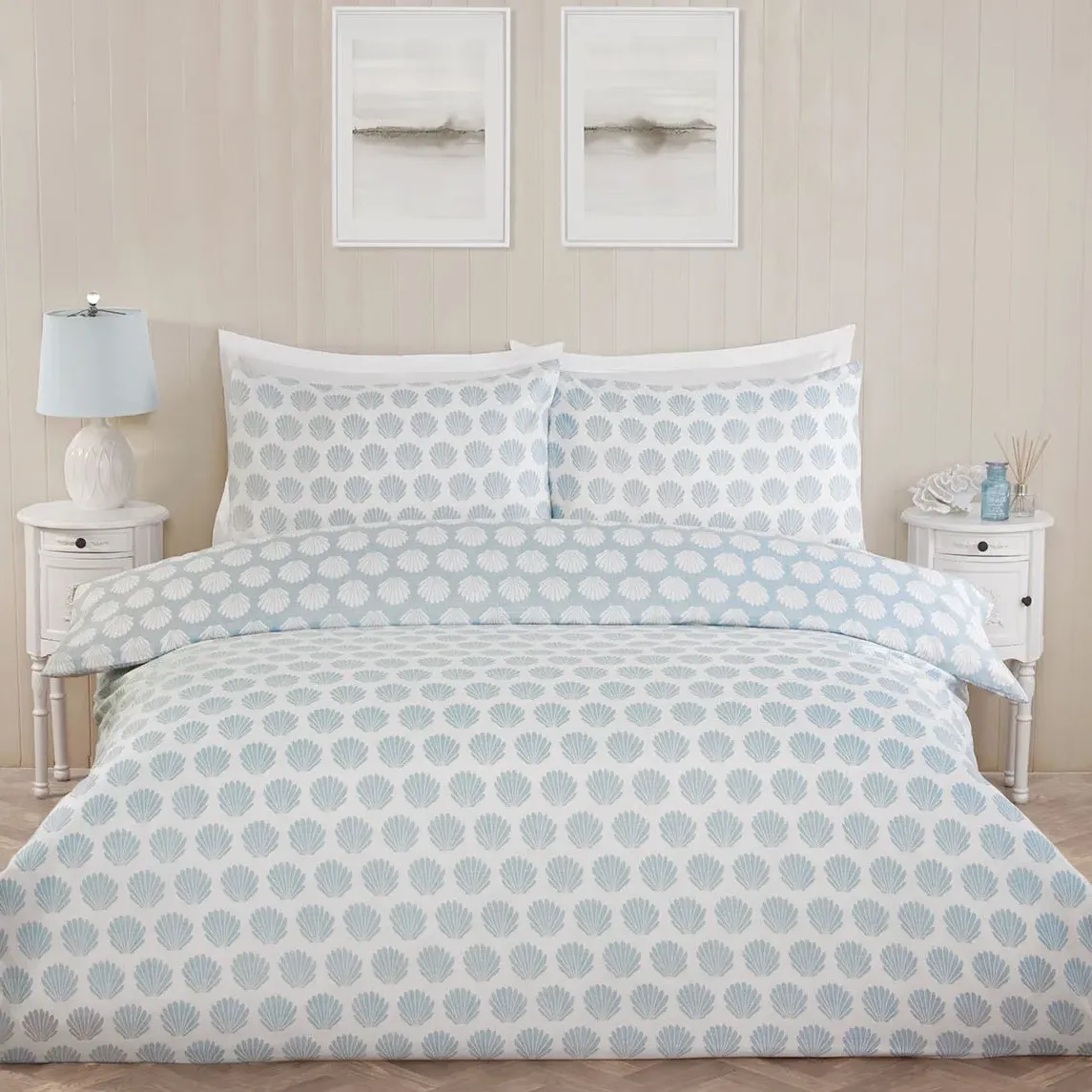 Oceana Shell Single Duvet Set - Blue image
