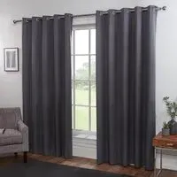 Home Oxford 229cm Blackout Eyelet Curtains - Charcoal