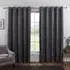 Home Oxford Blackout Eyelet Curtains - Charcoal