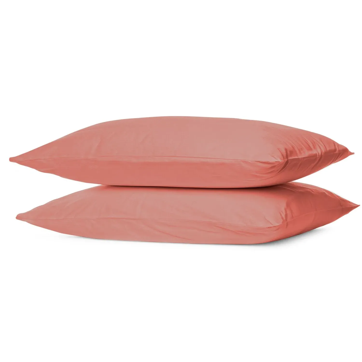 Pack of 2 Polycotton Oxford Pillowcases - Terracotta