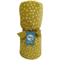 Home Palmera Fleece Throw - Yellow