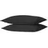 Home Pillowcase 2 Pack Housewife Style - Black, Polycotton